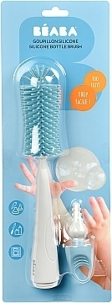 Уценка. Силиконовый ершик для бутылочек Beaba, голубой (911672) - Pampik - 3