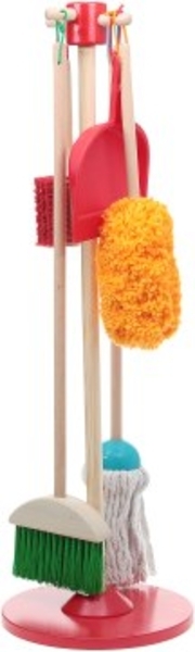 Деревянный набор для уборки "Dust! Sweep! Mop!", 6 элементов Melissa&Doug - Pampik