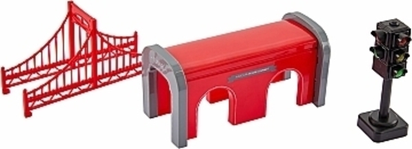 Игровой набор "Городской Экспресс" 80 деталей, красный ZIPP Toys - Pampik - 8