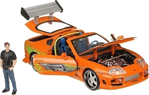 Машина металева Jada Форсаж Toyota Supra 1995 з фігуркою Брайана, 1:24 (253205001) - Pampik - 7