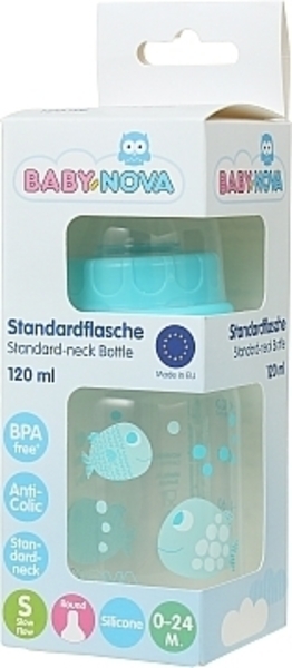 Бутылочка из полипропилена для кормления Baby-Nova Декор, 125 мл (3960069) - Pampik - 2