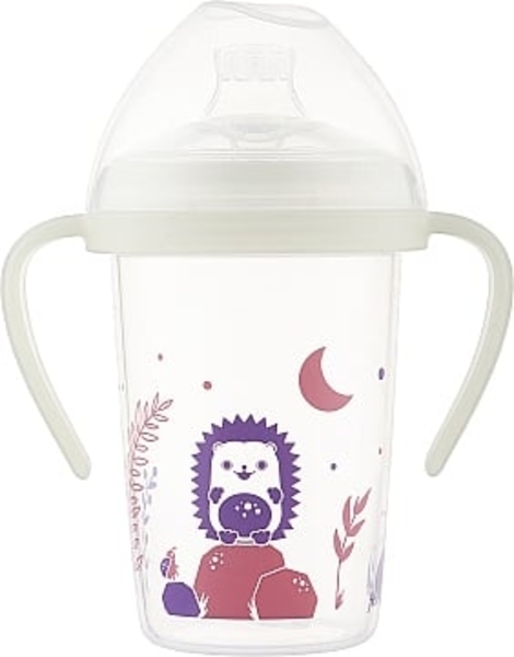 Поильник с ручками и силиконовым носиком, красный Nip - Pampik