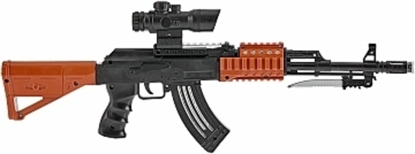 Автомат "AK47" свето-звуковой, черный ZIPP Toys - Pampik - 2
