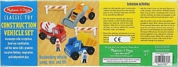 Деревянный набор "Строительные машинки" Melissa&Doug - Pampik - 2