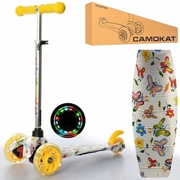 Самокат ITrike Mini BB 3-013-4-F-Y, желтый - Pampik