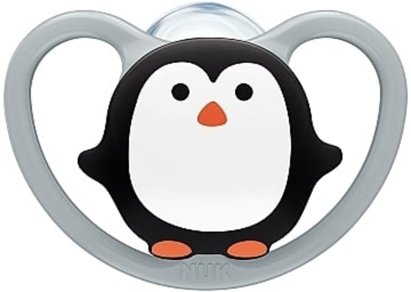 Пустышка успокаивающая "Space", пингвин, 0-6мес NUK - Pampik