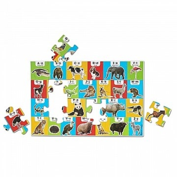 Напольный пазл "Алфавит/Животные", 24 эл. Melissa&Doug - Pampik - 2