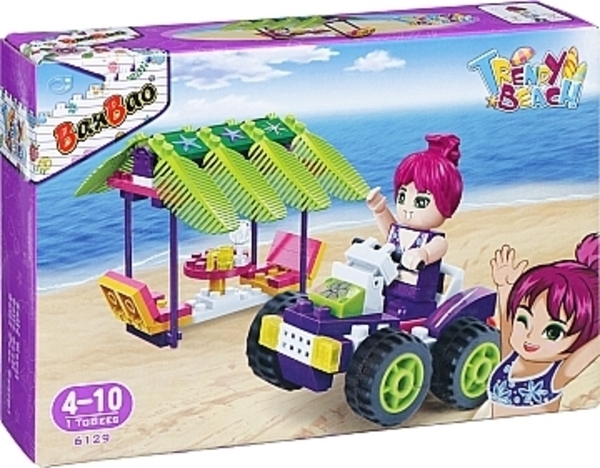 Конструктор "Модный пляж. Квадроцикл и беседка", 108 деталей Banbao - Pampik