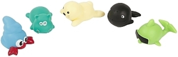 Игрушка для купания развивающая "Морские животные" Lindo - Pampik