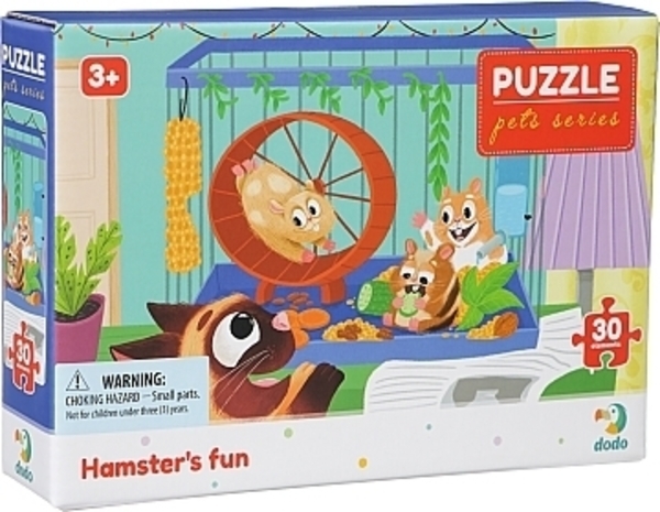Пазл "Развлечение хомячка", 30 эл. Dodo - Pampik