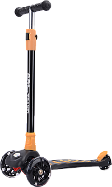 Самокат GO Travel, чорний з оранжевим (LS304B-BY) - Pampik
