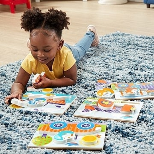 Первые деревянные пазлы "Транспорт" Melissa&Doug - Pampik - 4