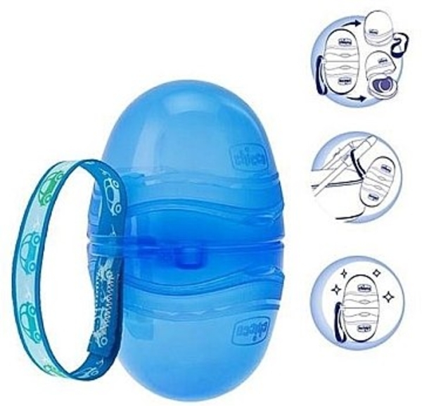 Контейнер для пустышек "Travel box", розовый Chicco - Pampik - 2