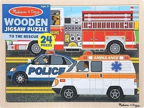 Пазл начального уровня Melissa&Doug Спецмашины (MD9062) - Pampik