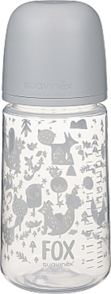 Набор для кормления "Fox: Лисьи истории" 0-6 мес, 4 предмета, серый Suavinex - Pampik - 4