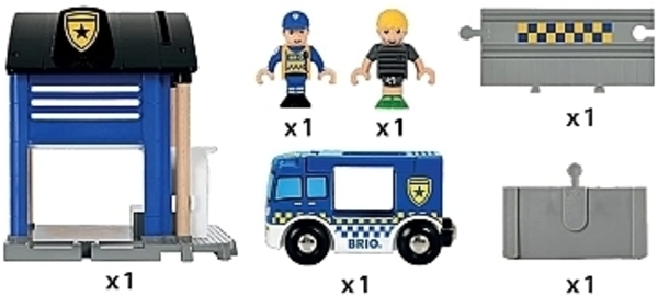 Игровой набор "Полицейский участок", 6 элементов Brio - Pampik - 3