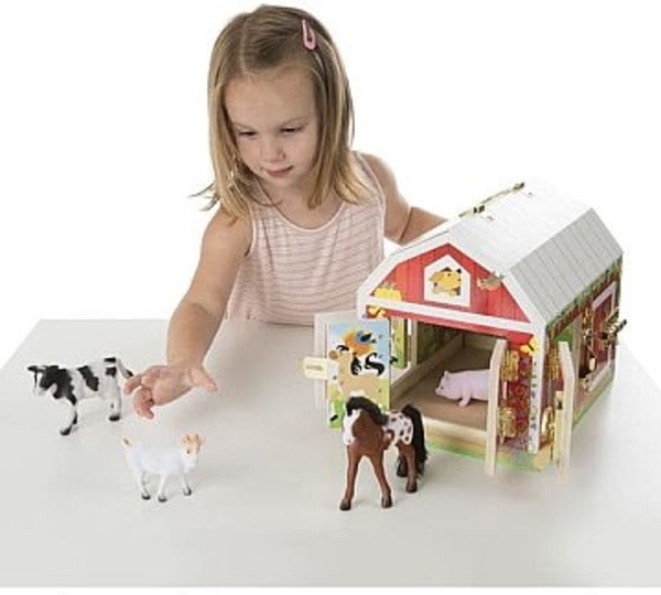 Домик-сарай с задвижками и животными, MD2564 Melissa&Doug - Pampik - 3