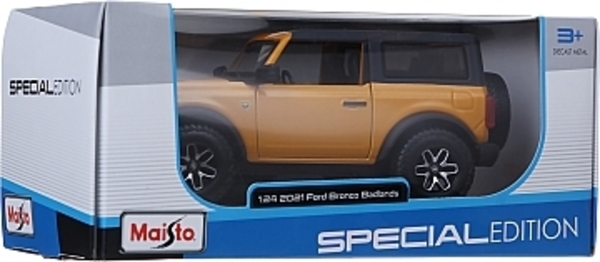 Автомодель Ford Bronco (2 Doors Version) 1:24, жовта Maisto, 2 Doors Version - Pampik - 3