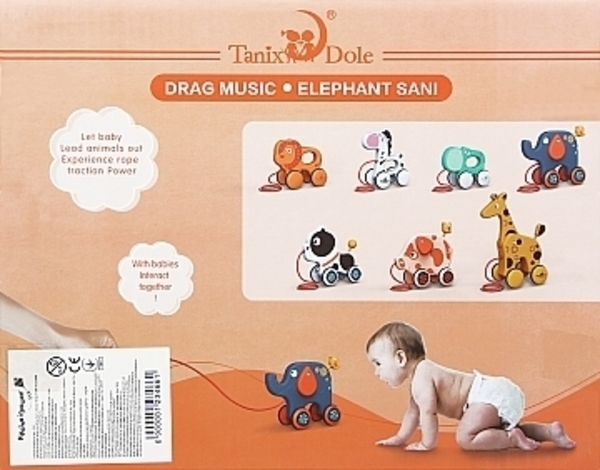 Игрушка-каталка "Слон" Shantou - Pampik - 3