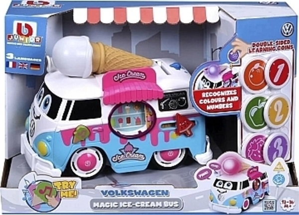 Автобус VW Volkswagen Magic Ice Cream Bus Toy BB Junior - Pampik - 2