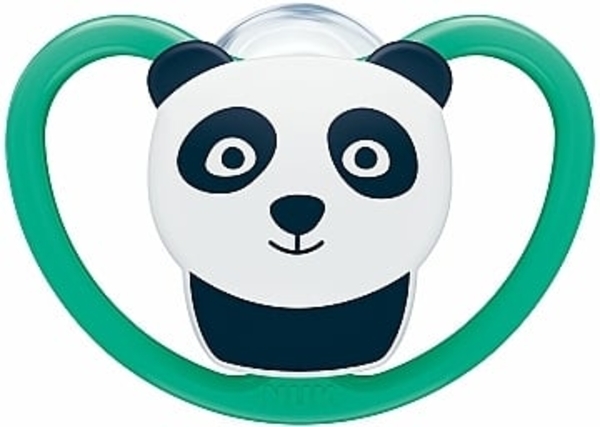 Пустышка успокаивающая "Space", р.3 , панда NUK - Pampik