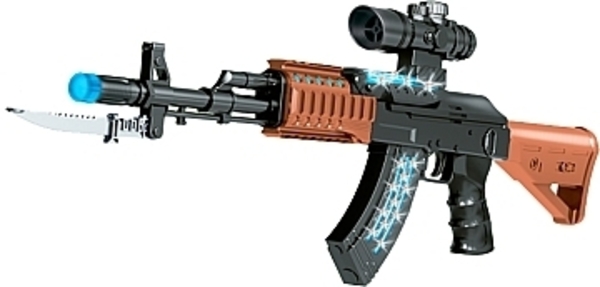 Автомат "AK47" свето-звуковой, черный ZIPP Toys - Pampik