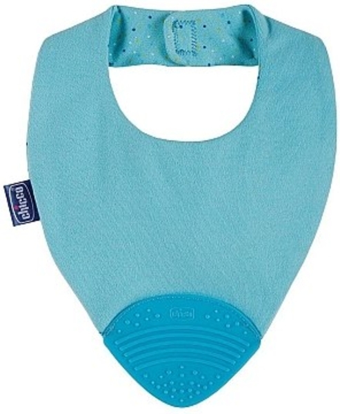 Слюнявчик 2в1 "Gummy", голубой Chicco - Pampik - 2