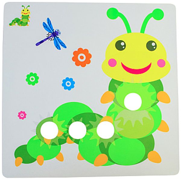 Мозаика-шестеренка, 9 деталей, 12 картинок Країна іграшок - Pampik - 4