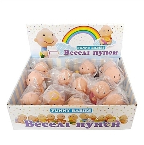 Набор резиновых пупсов для ванны в коробке, 12 шт Funny Babies - Pampik
