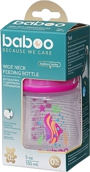Бутылочка для кормления Baboo Морская рыбка, 150 мл (90403) - Pampik - 2