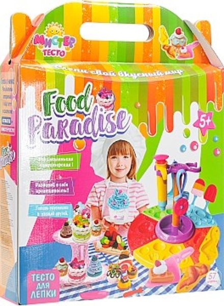 Набор креативного творчества "Мистер тесто", food paradise Strateg - Pampik