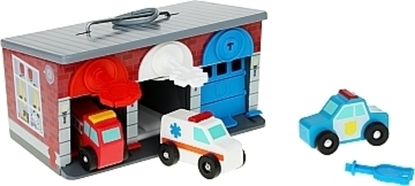 Игровой набор "Гараж спасательных машин" Melissa&Doug - Pampik