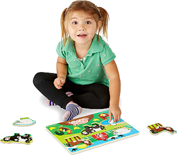 Формовой пазл "Животные фермы" Melissa&Doug - Pampik - 2