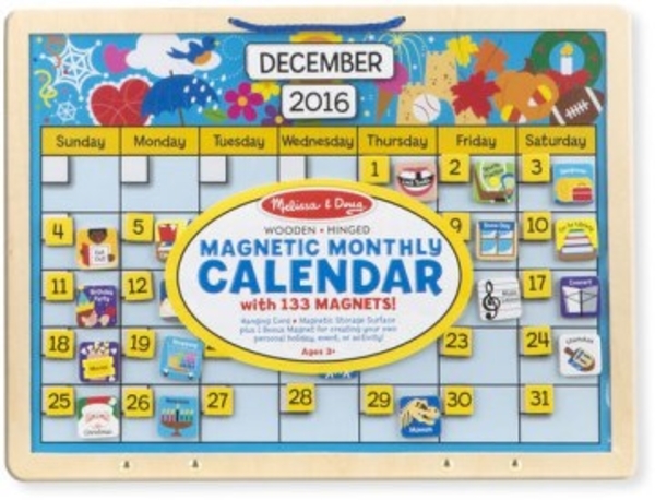 Большой магнитный календарь по месяцам Melissa&Doug - Pampik