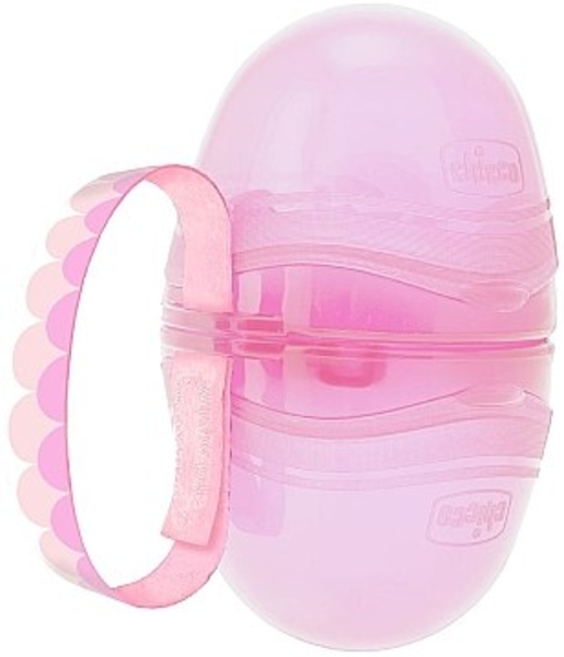 Контейнер для пустышек "Travel box", розовый Chicco - Pampik