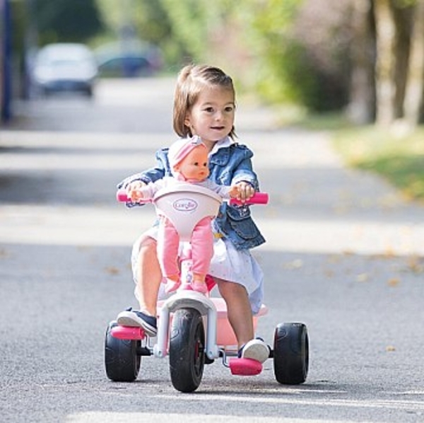 Детский металлический велосипед Smoby Corolle Be Fun, розовый (740329) - Pampik - 3