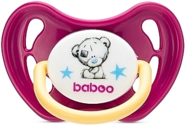 Пустушка латексна Baboo Me To You, з народження, фіолетова (90413) - Pampik