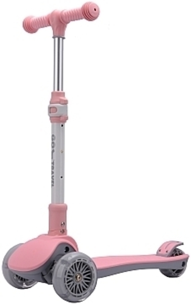 Самокат GO Travel складаний, рожевий (LS308PK) - Pampik