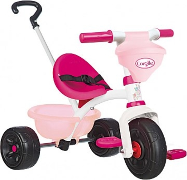 Детский металлический велосипед Smoby Corolle Be Fun, розовый (740329) - Pampik
