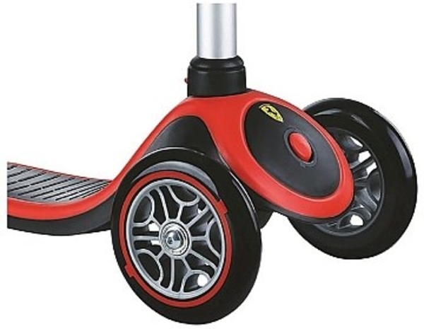Самокат серії Globber Primo Plus Ferrari, чорний, до 50 кг (440-152-2м) - Pampik - 4