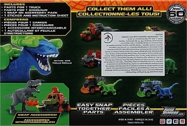 Игровой набор "Машинка и динозавр Raptor", blue Road Rippers - Pampik - 2