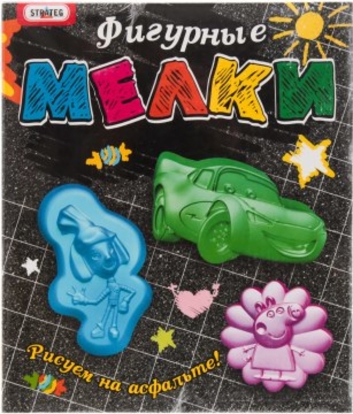 Набор для творчества "Фигурные мелки", Мультфильмы Strateg - Pampik