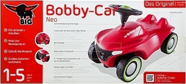 Машина для катання малюка Big Нео, рожева (005 6242) - Pampik - 7