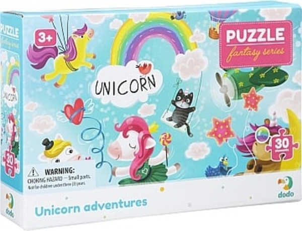 Пазл "Приключение единорогов", 30 элементов Dodo - Pampik