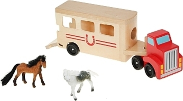 Игровой набор "Автомобиль-прицеп для лошадей" Melissa&Doug - Pampik