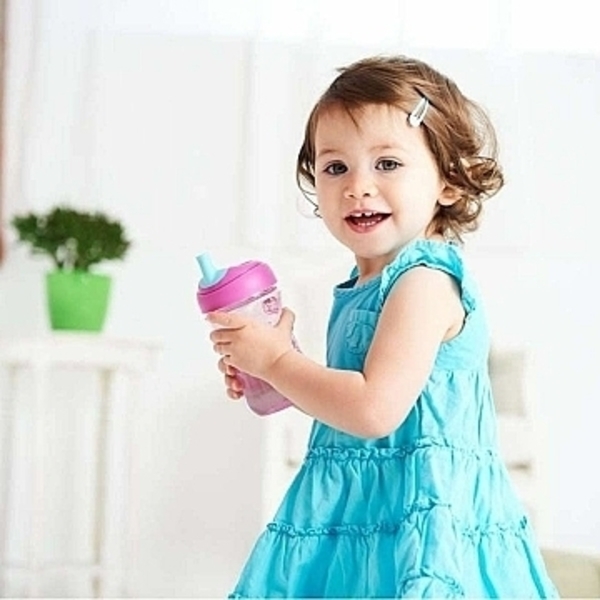 Поильник-непроливайка "Advanced Cup" 266 мл, 12м+, зеленый с рыбками Chicco - Pampik - 3