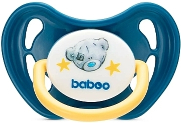 Пустышка латексная Baboo Me To You, от 6 месяцев, синяя (90414) - Pampik