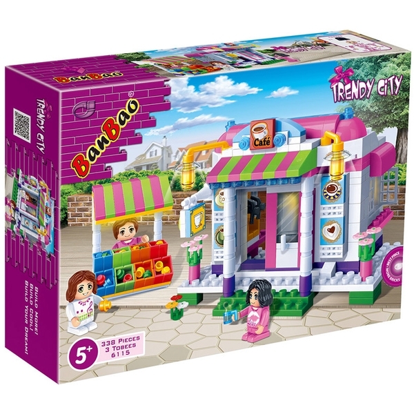 Конструктор "Модне місто. Кафе", 338 деталей Banbao - Pampik - 2