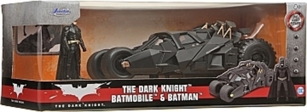 Машина металева Jada Бетмен 2008 рік, Бетмобіль Темного лицаря з фігуркою Бетмена, 1:24 (253215005) - Pampik - 17