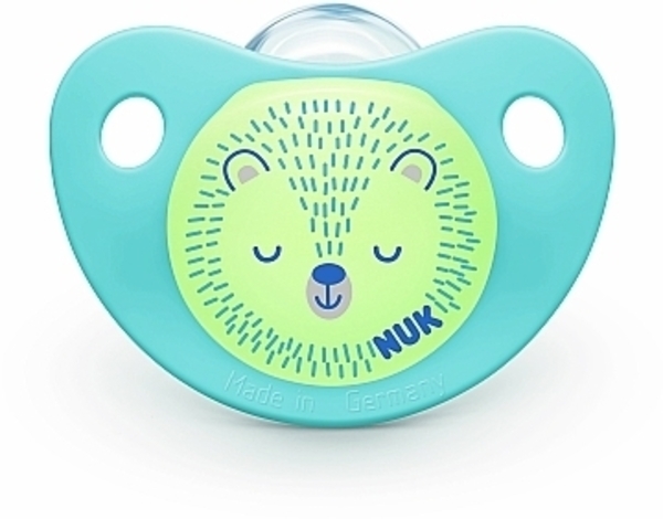 Пустышка "Trendline Day And Night", 0-6мес, ежик NUK - Pampik - 2